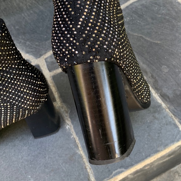 Rhinestone Studded Ankle Boots - Picture 7 of 13